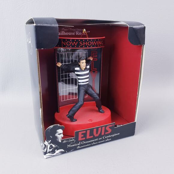 Dyno Seasonal Solutions Other - Elvis Musical Ornament Or Centerpiece Plays "Jailhouse Rock' Tested Works